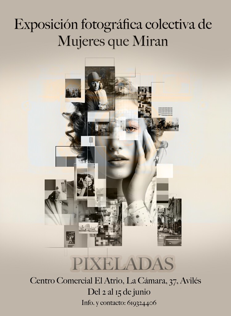 Cartel expos. fotografía Mujeres que miran jun.25