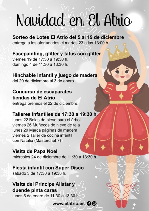 Actividades de Navidad 2025 en El Atrio